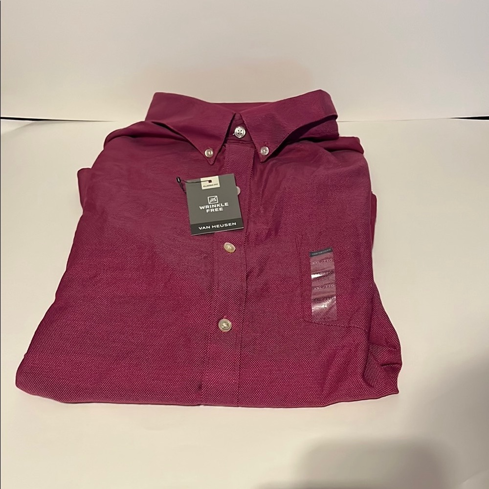 NWT Van Heusen Wrinkle-Free Short Sleeve Shirt - Picture 1 of 5